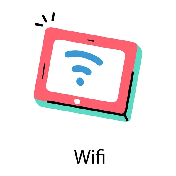 Señal Wifi Ilustración Vectorial — Vector de stock