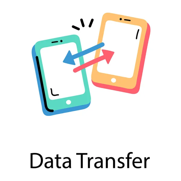 Data Transfer Concept Vector Illustration — Stock Vector