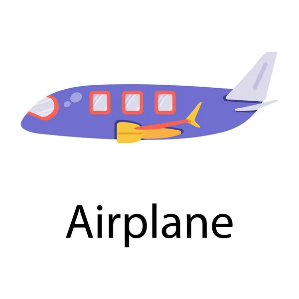Vliegtuig Speelgoed Witte Achtergrond — Stockvector