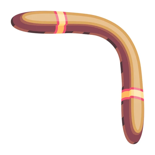 Illustration Vectorielle Boomerang Bois — Image vectorielle