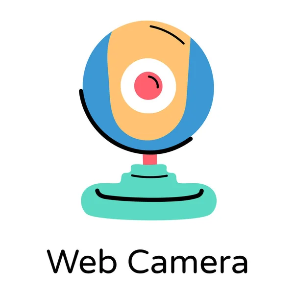 Computerkamera Webcam Für Videotelefonie — Stockvektor