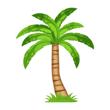 Palmiye ağacı simgesi vektör illüstrasyon tasarımı