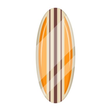 Sörf tahtası simgesi. Düz tasarım