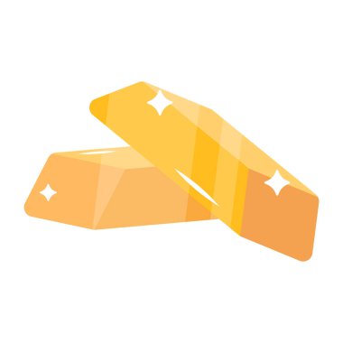 Çizgi film Altın Çubuklarının vektör çizimi