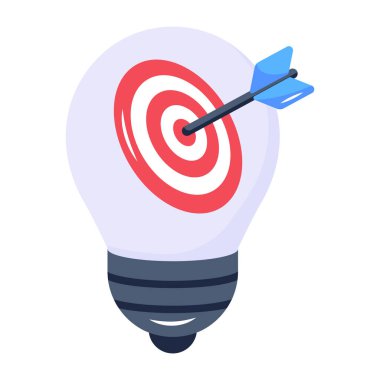 Etiket ve ampulün vektör çizimi