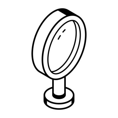 Tablo ayna kutsal kişilerin resmi, vektör çizim