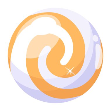 Ay ikonu vektör illüstrasyonu