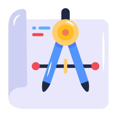 Pusula. Web simgesi basit illüstrasyon