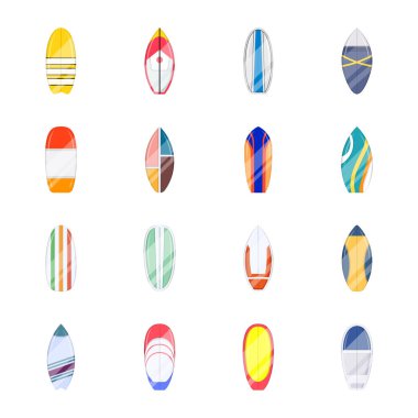 Sörf tahtası ikonu. Web için plaj çadırı vektör simgelerinin karikatür çizimi