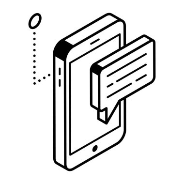 akıllı telefon ve bulut hesaplama vektör çizimi