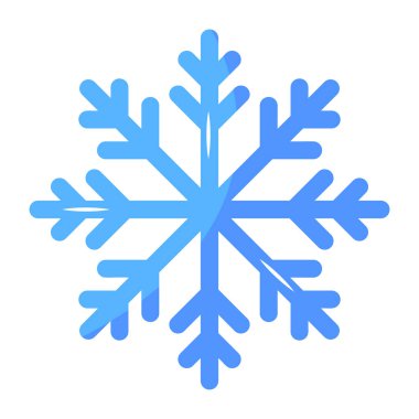snowflake icon. flat illustration of snow clipart
