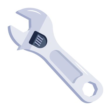 İngiliz anahtarı. Web simgesi basit illüstrasyon