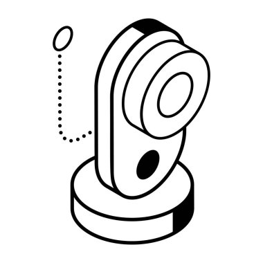 Beyaz arkaplanda kamera simgesi