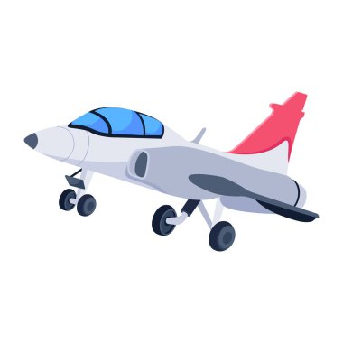 Beyaz arkaplanda uçak simgesi izole edildi