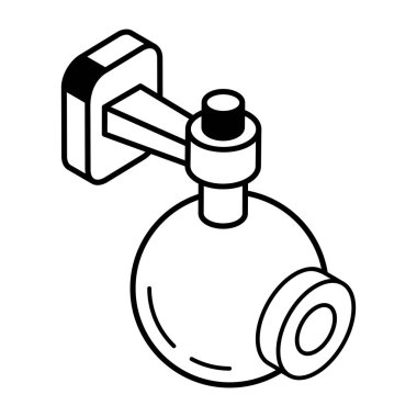 Beyaz arkaplanda kamera simgesi