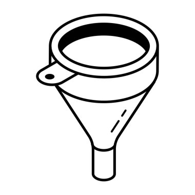 Su musluğunun çizgi çizimi, simge