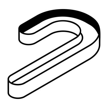 Şekerleme biçimi simgesi, vektör illüstrasyonu