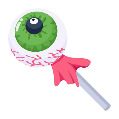 Lollipop cadılar bayramı tasarımı, vektör illüstrasyon eps10 grafik