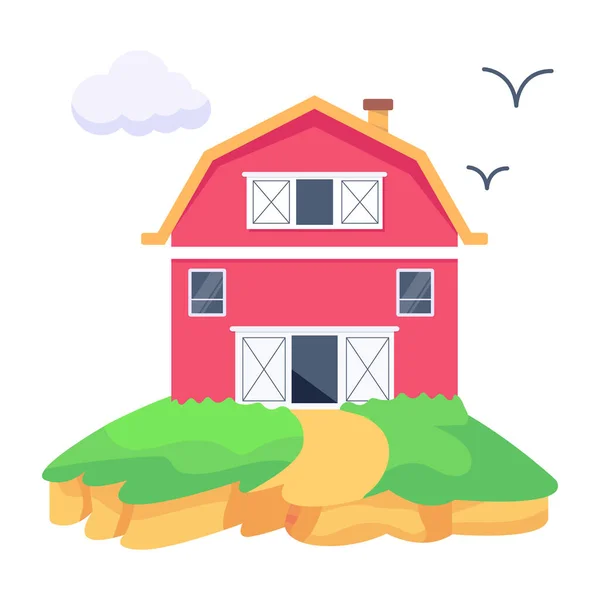 Illustration Vectorielle Colorée Maison Dessin Animé — Image vectorielle