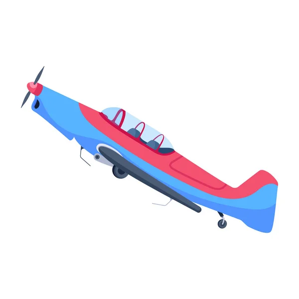 Airplane Flying Sky Vector Illustration — Stock Vector