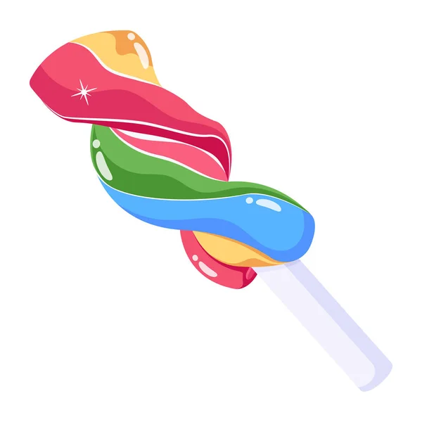 Colorful Lollipop Vector Illustration White Background — Stock Vector