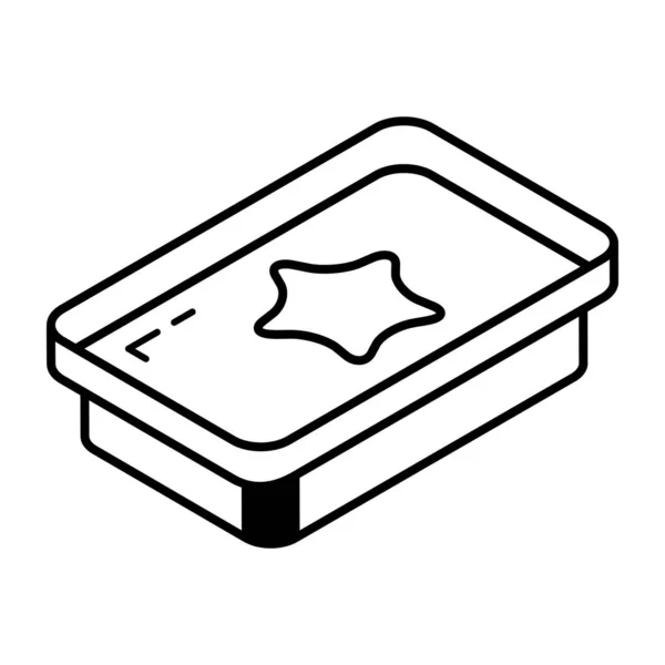 Ilustracja Wektorowa Ikony Pudełka Żywności — Wektor stockowy