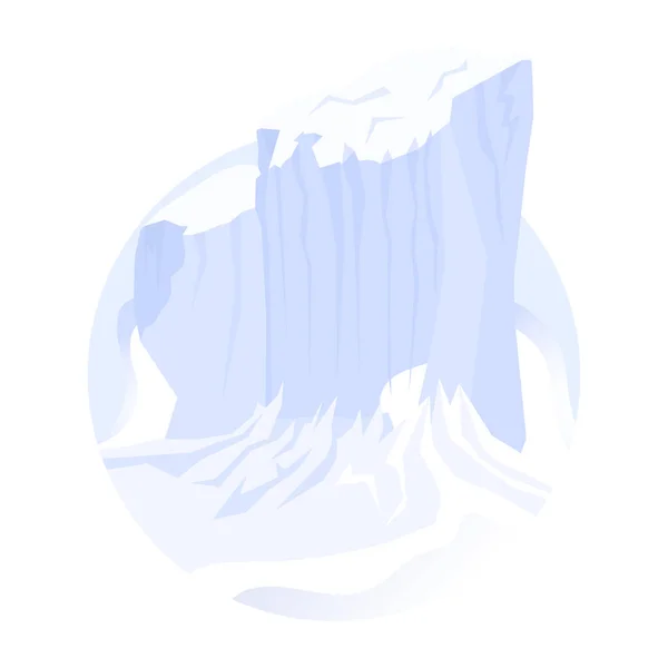 氷山との抽象的な背景 ベクターイラスト — ストックベクタ