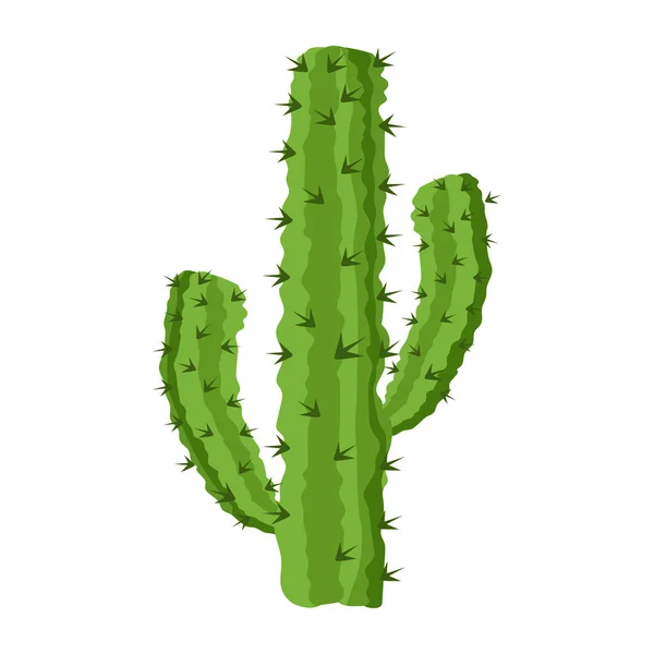 Ikon Kaktus Ilustrasi Vektor Gambar Tangan Terisolasi Latar Belakang Putih - Stok Vektor