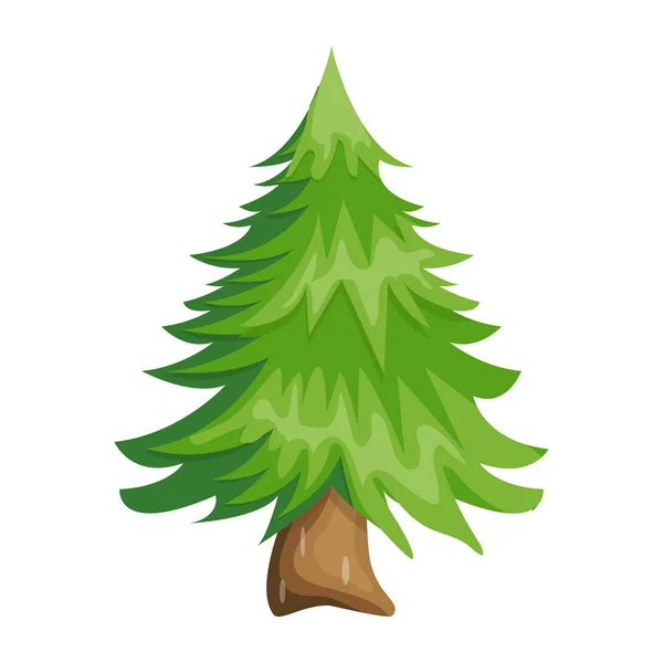 Ilustração Vetor Ícone Árvore Pinheiro — Vetor de Stock