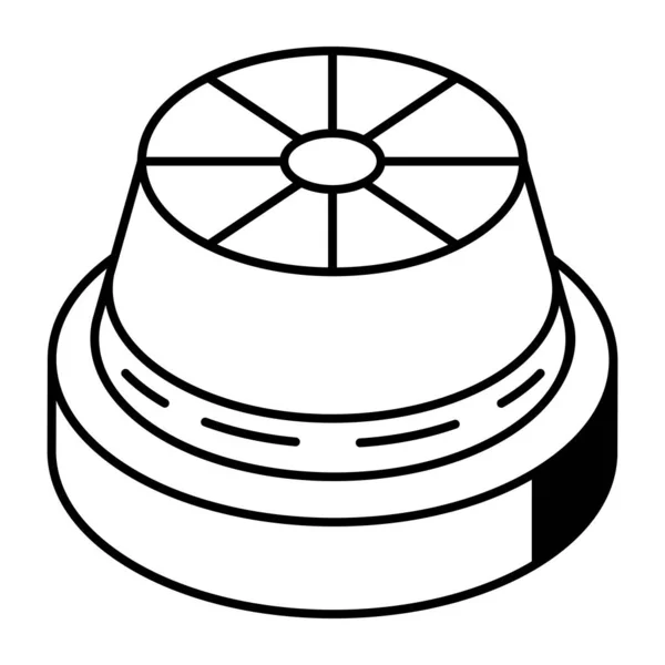Значок Цветочный Горшок Белом Фоне — стоковый вектор
