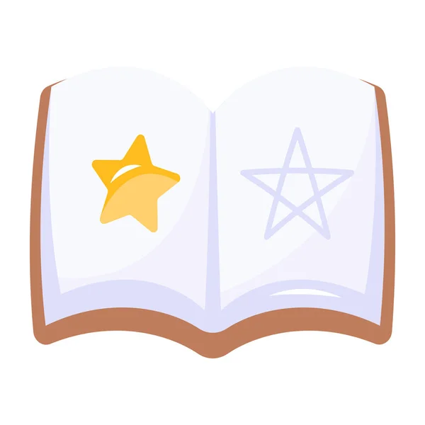 ユダヤの星の本のアイコンベクトルイラスト — ストックベクタ
