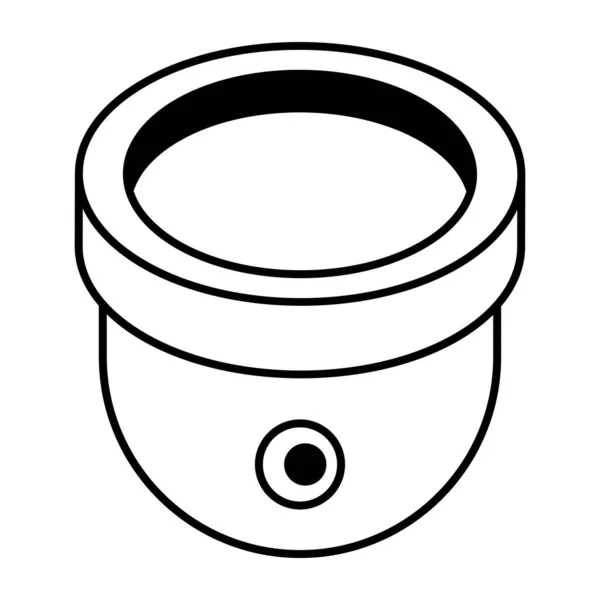 Ilustração Preto Branco Ícone Tanque Água — Vetor de Stock