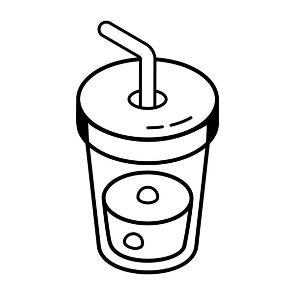 Drink Cup Vector Pictogram — Stockvector