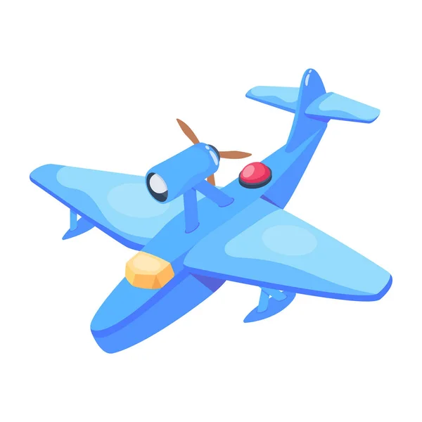 Letadlo Létání Obloze Vektorové Ilustrace Design — Stockový vektor