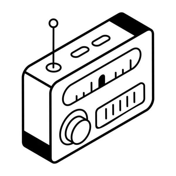 Иконка Радиозвуковой Технологии — стоковый вектор