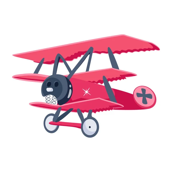 Ícone Brinquedo Avião Ilustração Plana Ícones Vetoriais Planos Para Web — Vetor de Stock