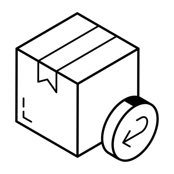 Ikona Pudełka Projekt Ilustracji Wektor — Wektor stockowy
