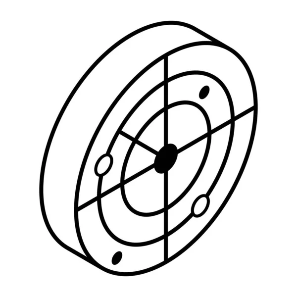 ターゲットアイコンのベクトル図 — ストックベクタ