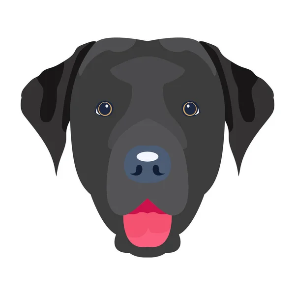 Vector Illustratie Van Cartoon Hond Hoofd — Stockvector