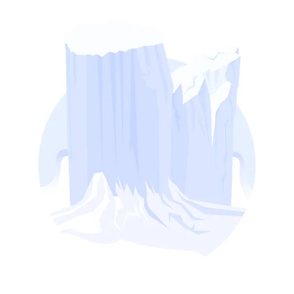 带冰山的抽象背景 — 图库矢量图片