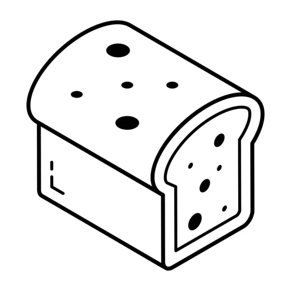 Toast Bread Vector Illustration Design — Stock Vector