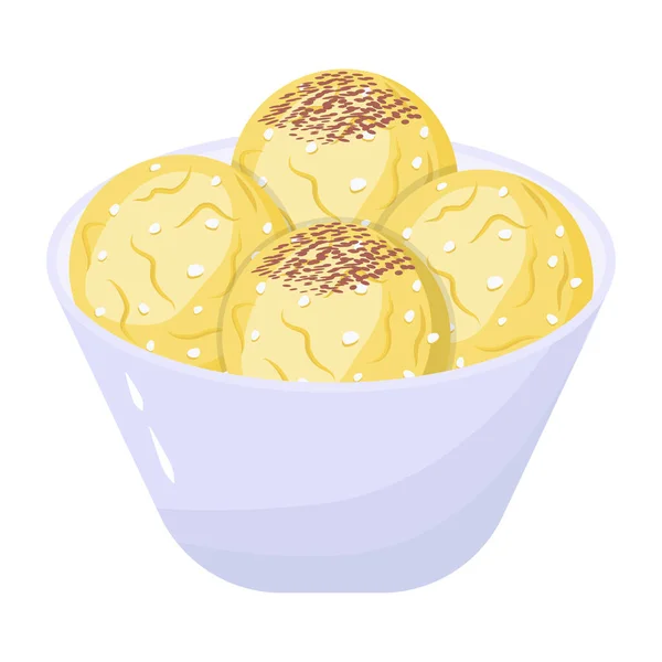Illustration Vectorielle Une Délicieuse Crème Glacée — Image vectorielle