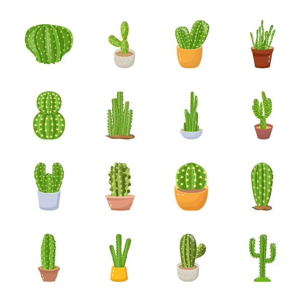 Jeu Cactus Illustration Vectorielle — Image vectorielle