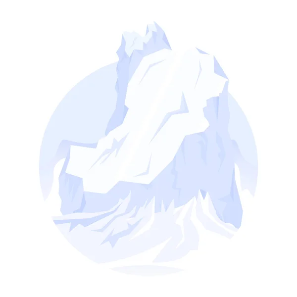 Fond Abstrait Avec Iceberg Illustration Vectorielle — Image vectorielle