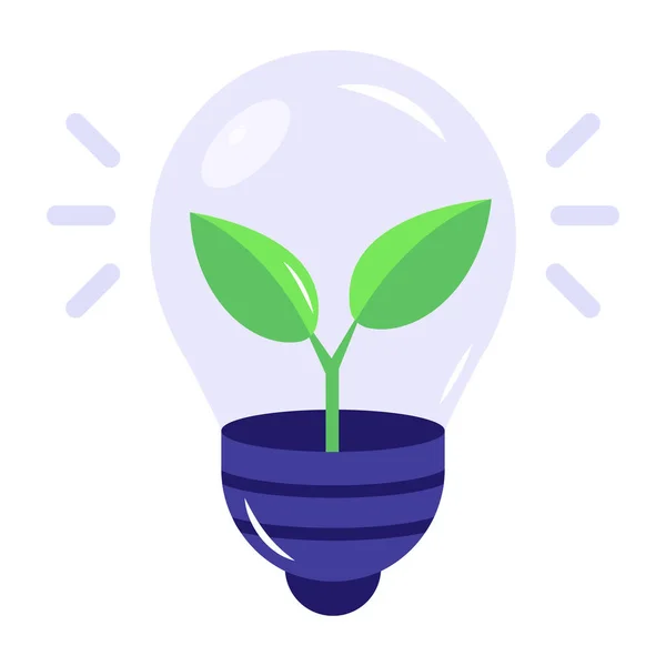 Bulb Plant Leaves Vector Illustration Design — Stock Vector