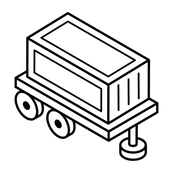 Icona Del Camion Illustrazione Schematica Web — Vettoriale Stock