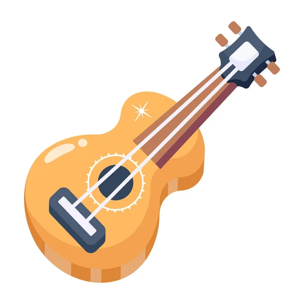 Guitare Illustration Vectorielle Icône Web — Image vectorielle