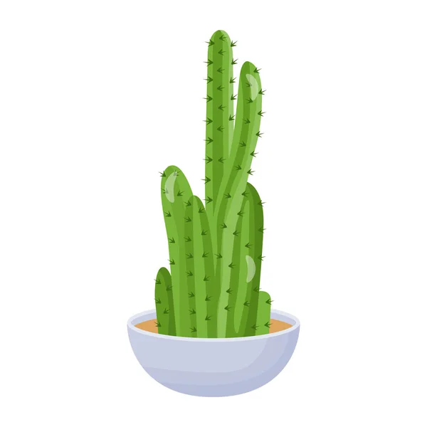 Cactus Pot Vectorillustratie — Stockvector