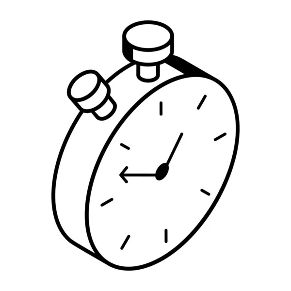 時計のアイコンのベクトル図 — ストックベクタ