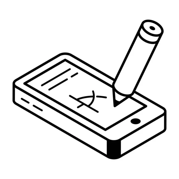 Ceruza Írótábla Fehér Alapon — Stock Vector
